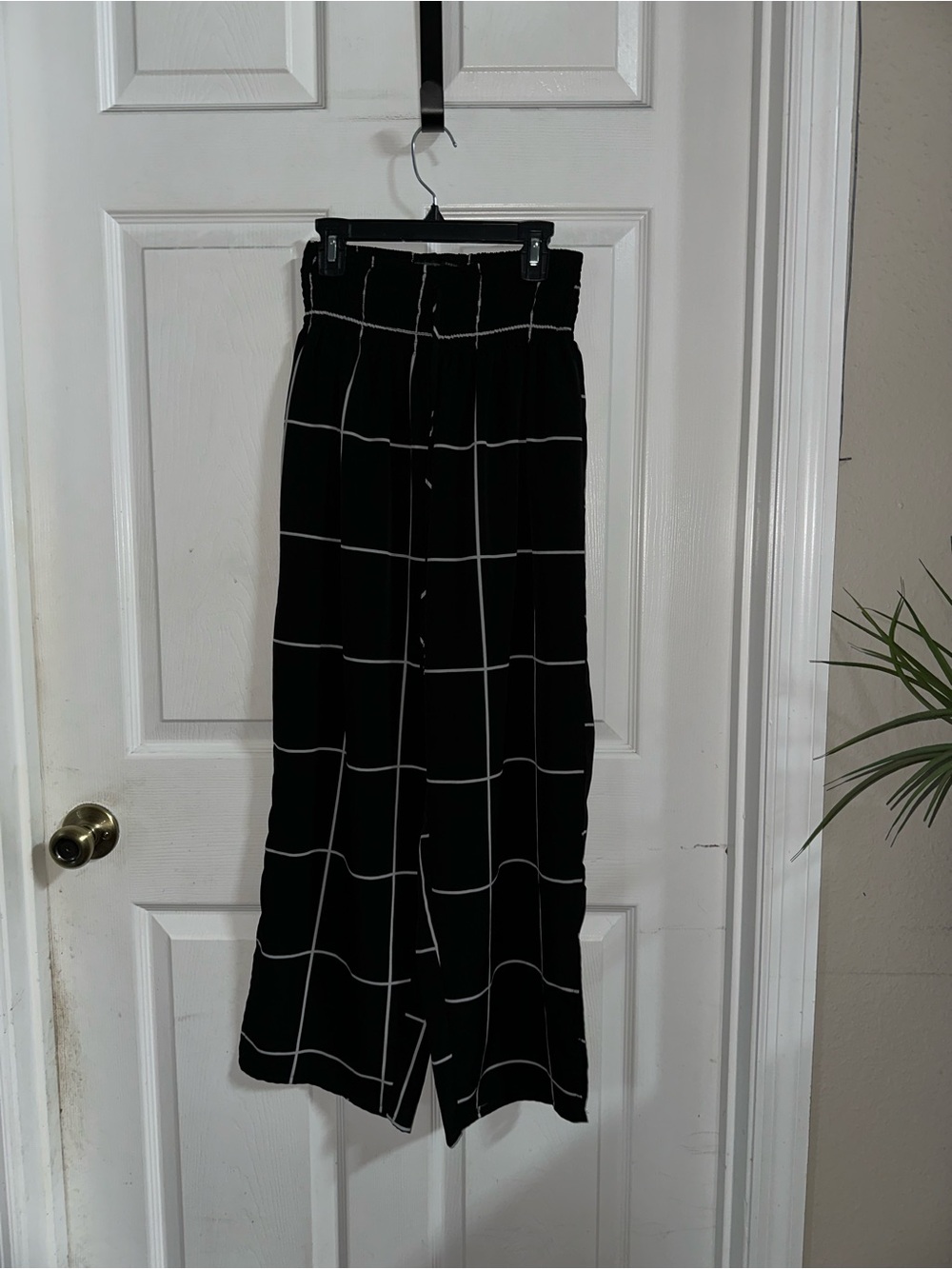 SHEIN Curve Black With White Lines Pants Size 0XL